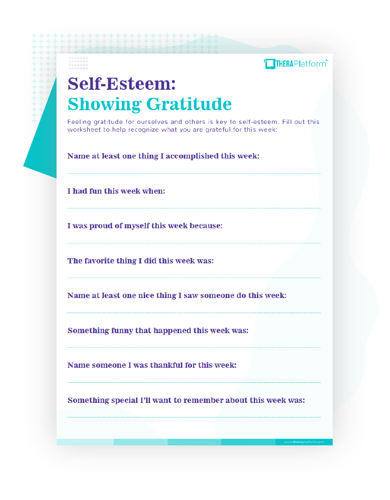 Self Esteem Worksheets Self Esteem Worksheets