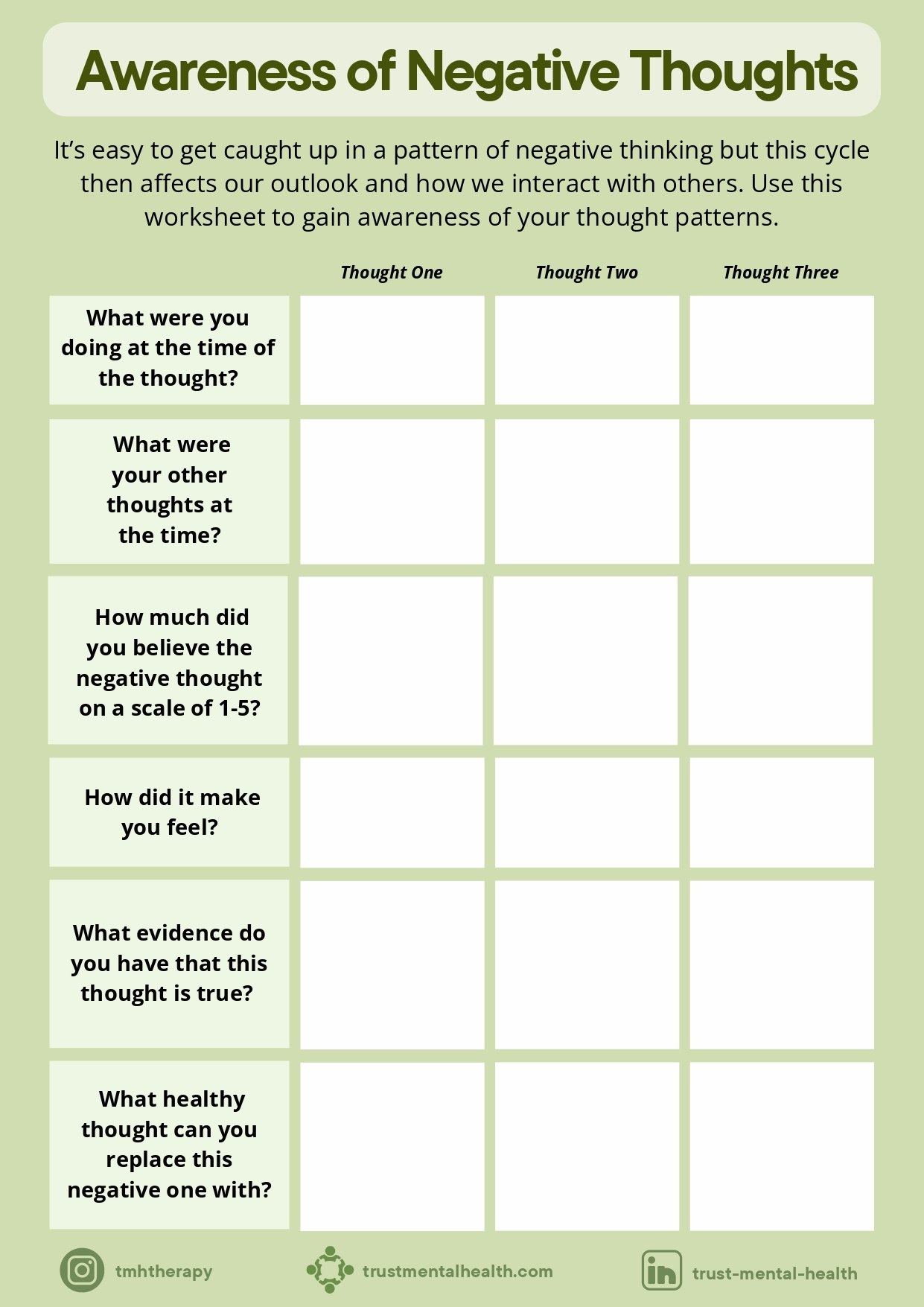 Self Reflections Worksheets Trust Mental Health Self Reflections Worksheets Trust Mental Health