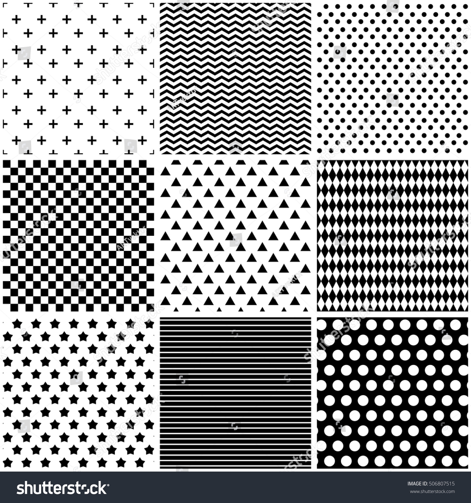 Set Simple Black White Patterns Stock Vector Royalty Free 506807515 Shutterstock Set Simple Black White Patterns Stock Vector Royalty Free 506807515 Shutterstock
