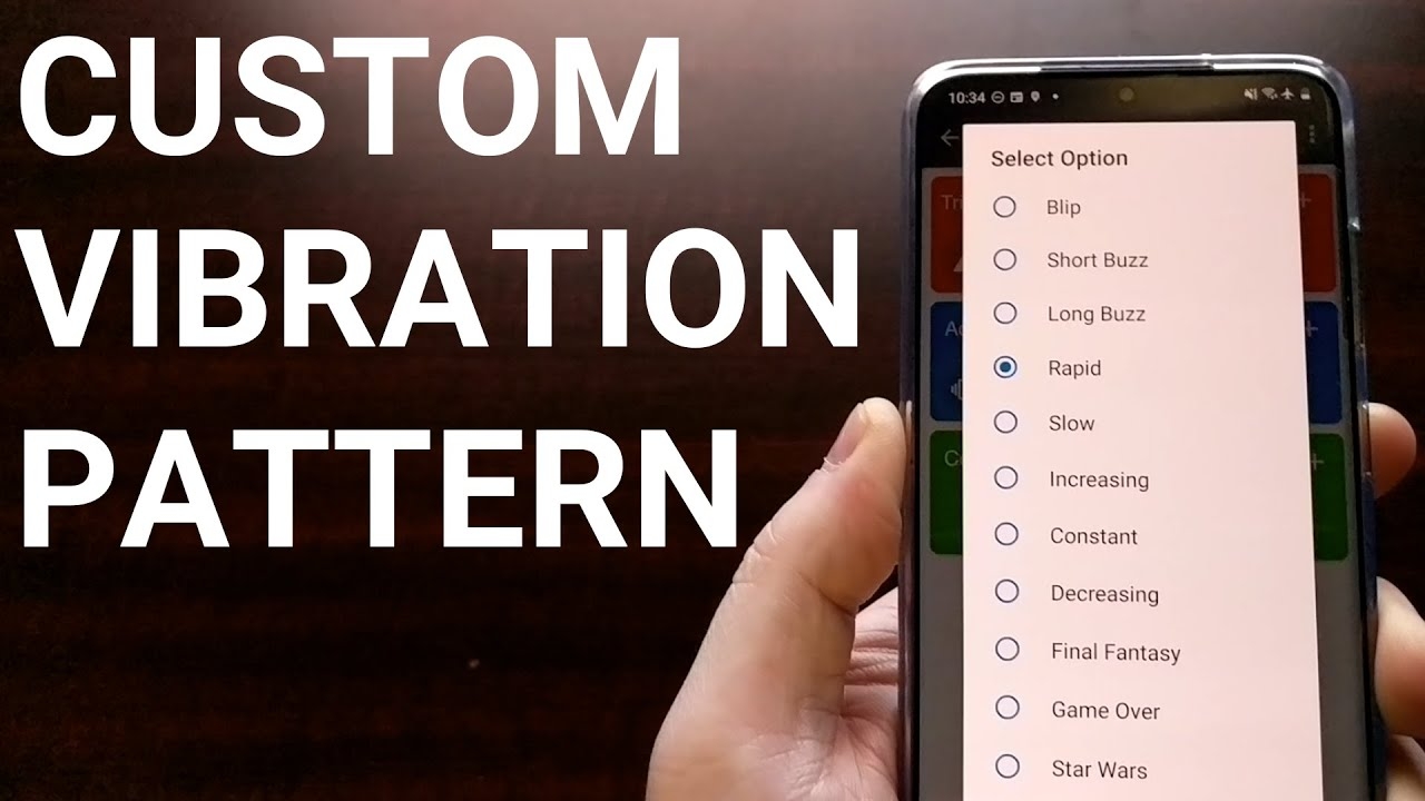 Setting A Custom Vibration Pattern For Android App Notifications YouTube Setting A Custom Vibration Pattern For Android App Notifications YouTube