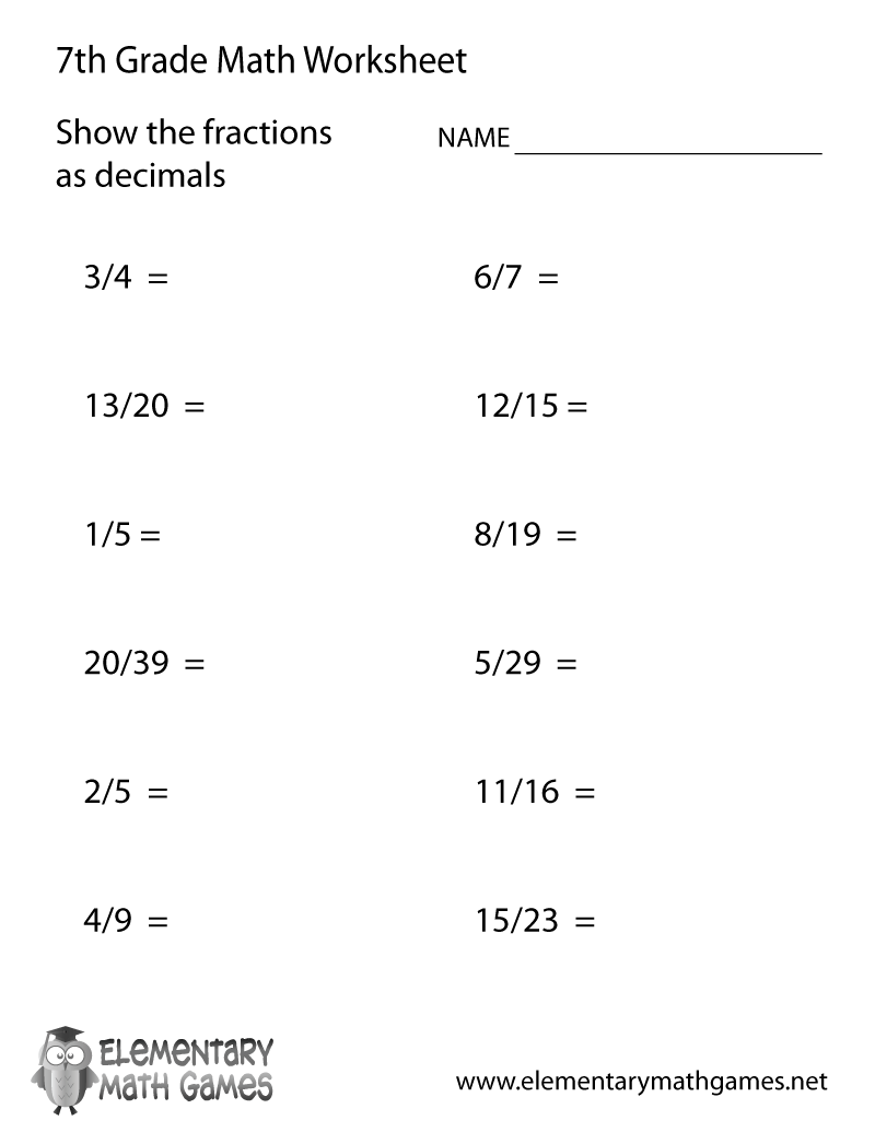 fractions to decimals worksheet fractions to decimals worksheet