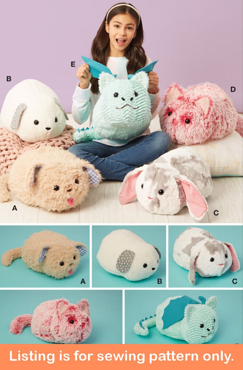 SEWING PATTERN Sew Stuffed Animal Soft Plush Toy Dragon Lamb Bunny Cat Dog 8301 EBay SEWING PATTERN Sew Stuffed Animal Soft Plush Toy Dragon Lamb Bunny Cat Dog 8301 EBay
