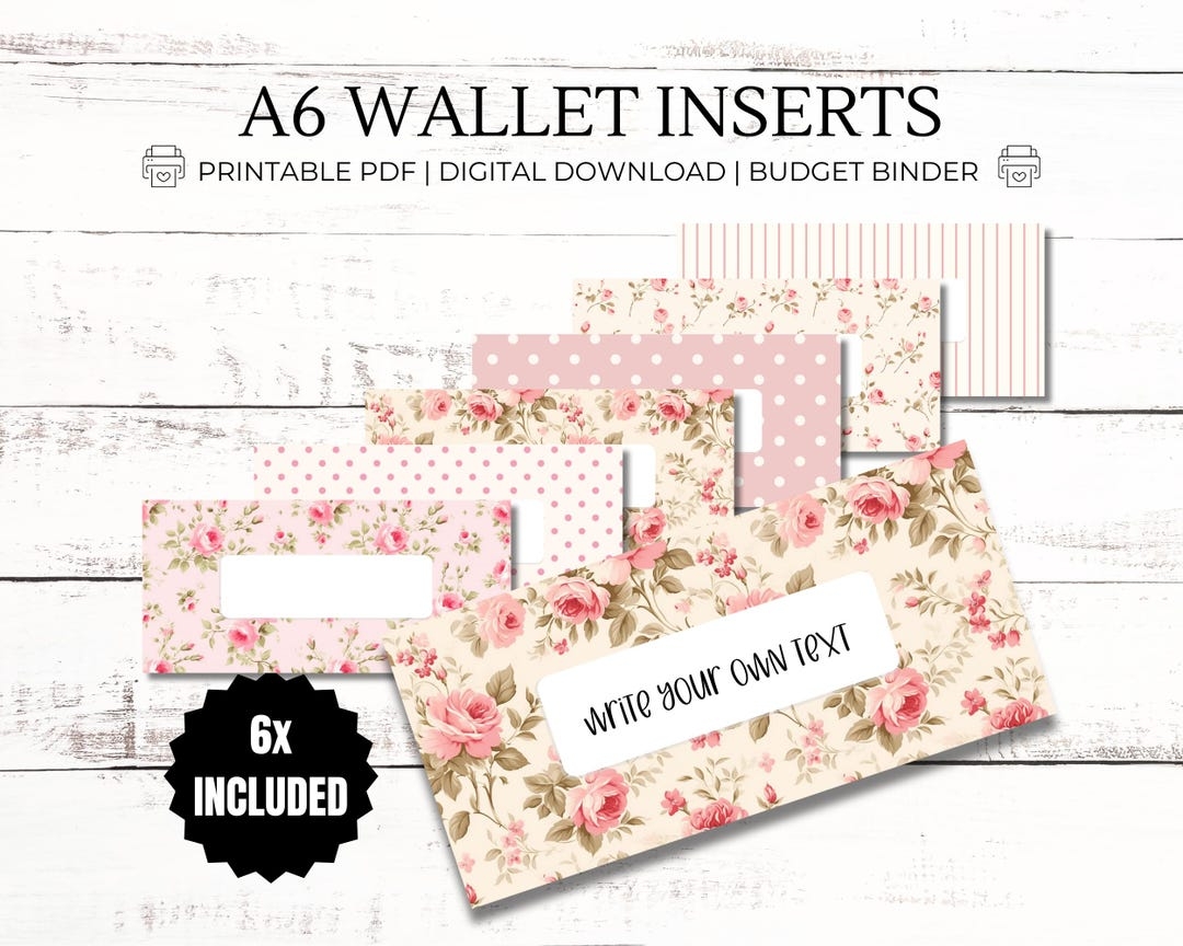 Shabby Chic Inserts A6 PDF Printable Cash Stuffing Budget Binder Wallet Zipper Wallet Labels Budgeting Extras Cash Envelope System Etsy Shabby Chic Inserts A6 PDF Printable Cash Stuffing Budget Binder Wallet Zipper Wallet Labels Budgeting Extras Cash Envelope System Etsy