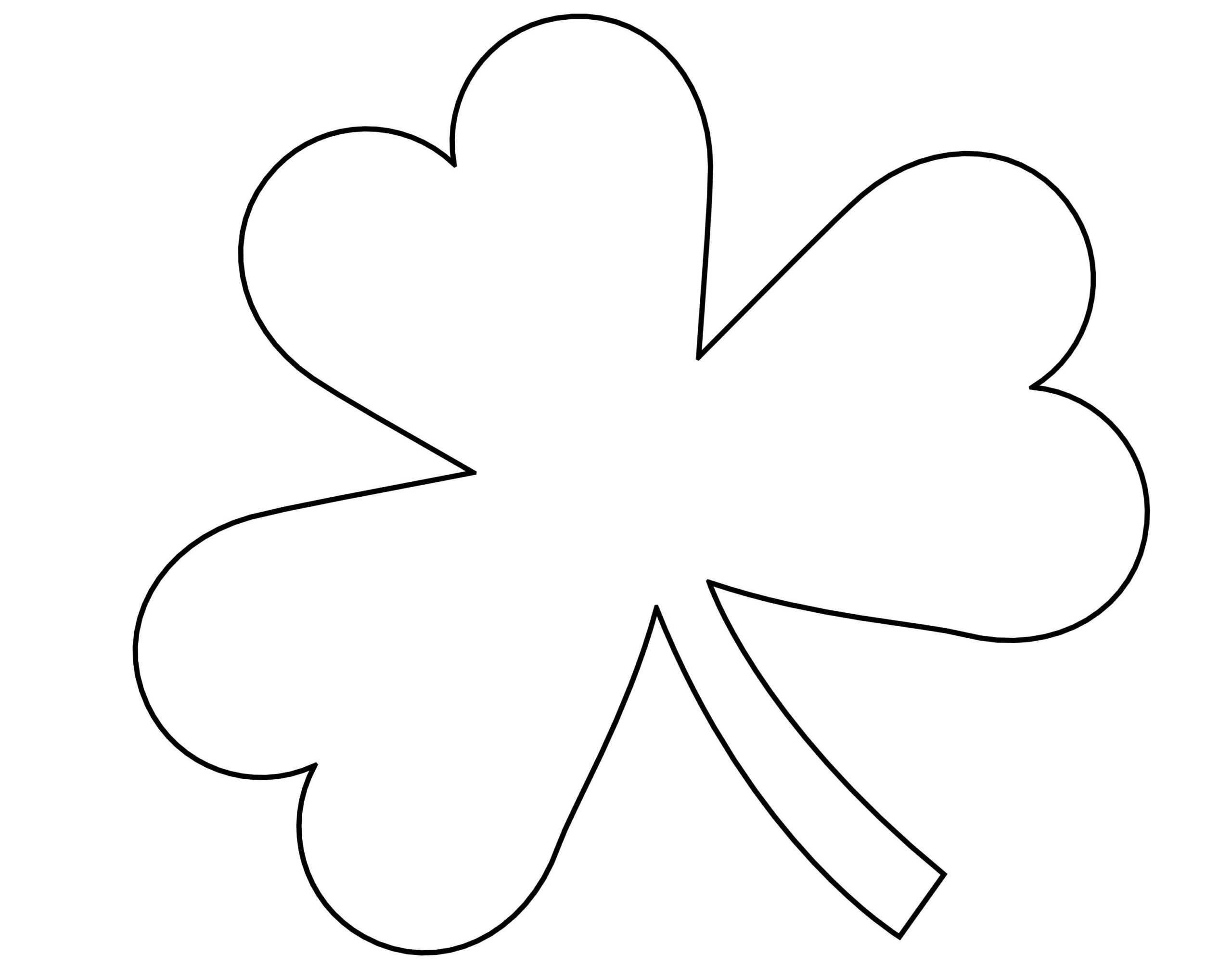 free shamrock template printable free shamrock template printable
