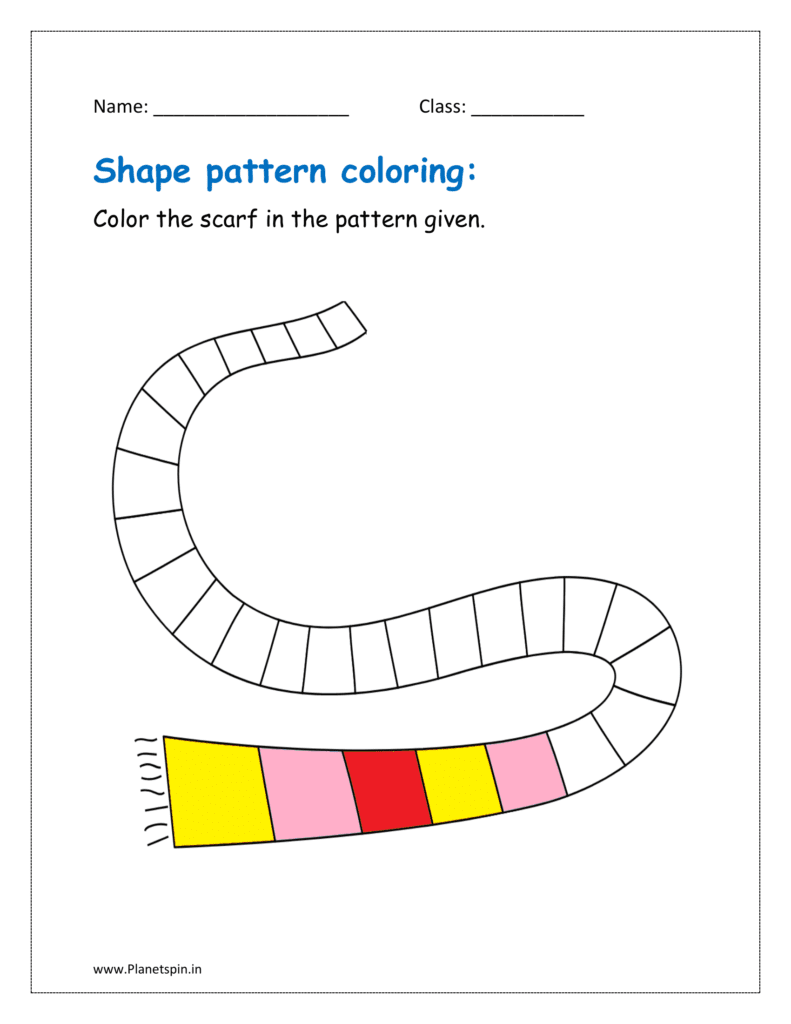 Shape Pattern Worksheets For Kindergarten Planetspin in Shape Pattern Worksheets For Kindergarten Planetspin in