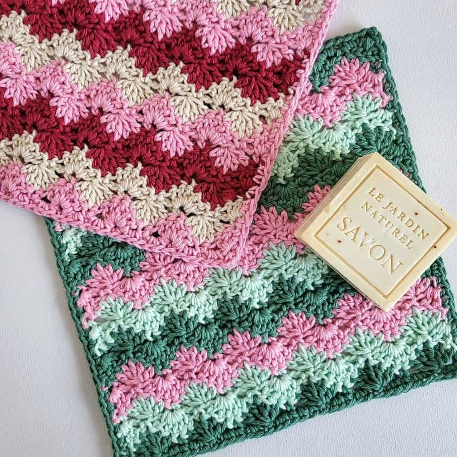 Shell Stitch Crochet Washcloth Free Pattern Annie Design Crochet Shell Stitch Crochet Washcloth Free Pattern Annie Design Crochet