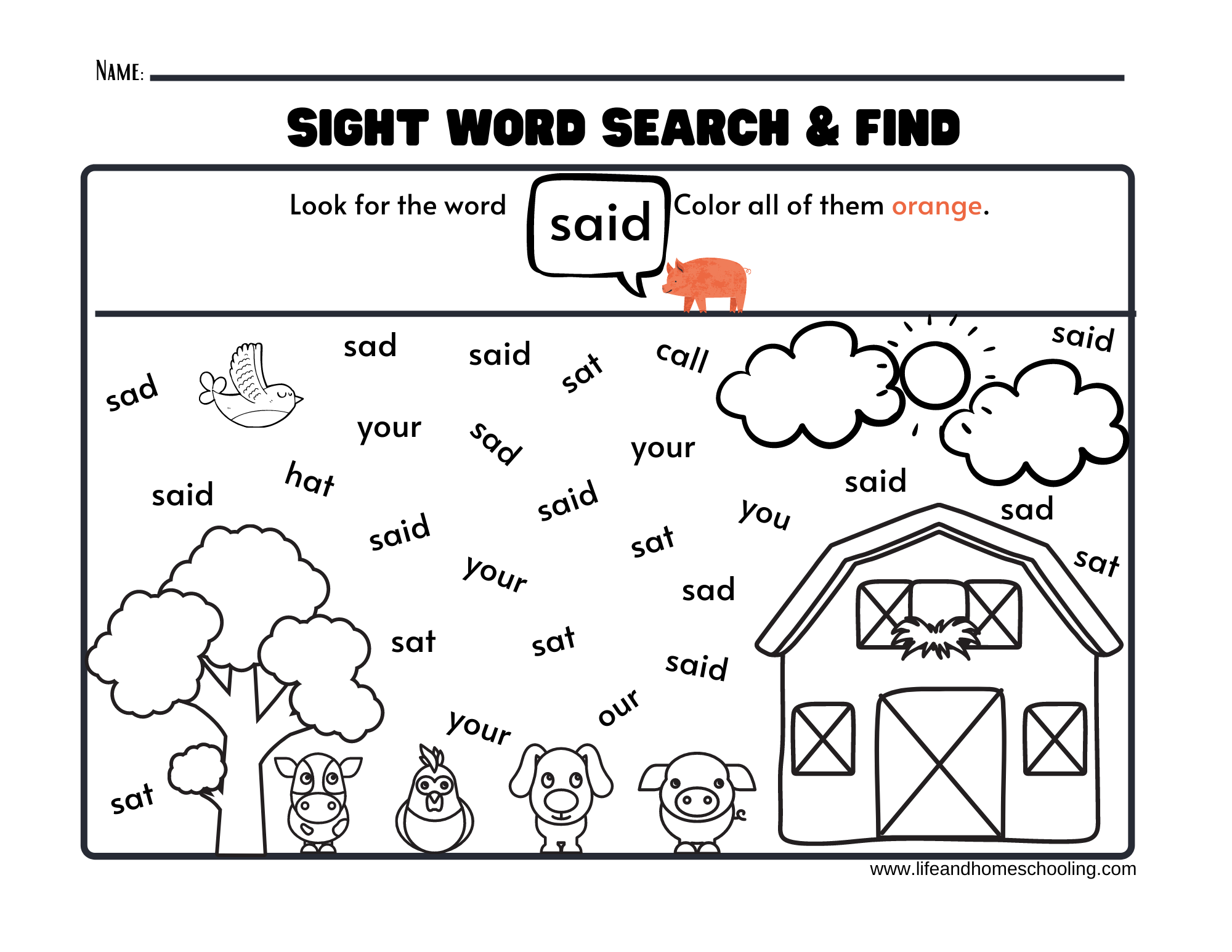 Sight Words Printable Activity Worksheets Made By Teachers Sight Words Printable Activity Worksheets Made By Teachers
