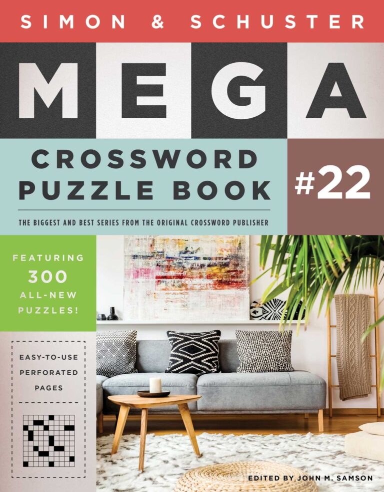 Simon Schuster Mega Crossword Puzzle Book 22 Book By John M Samson Official Publisher Page Simon Schuster