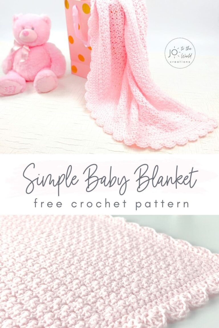 Simple Baby Blanket Free Crochet Pattern Jo To The World Creations