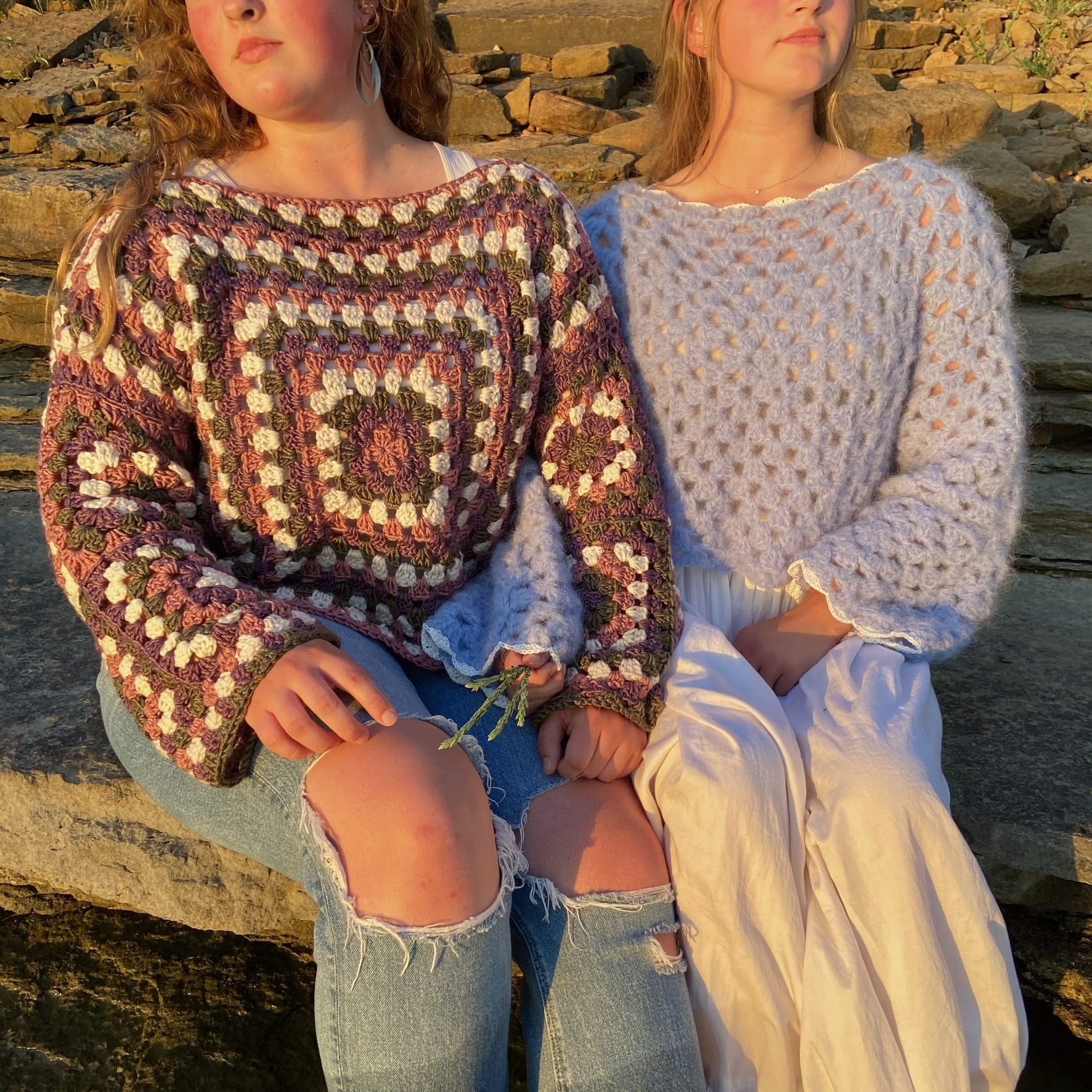 Simple Cozy Granny Square Sweater FREE Pattern Video Tutorial Hayhay Crochet Simple Cozy Granny Square Sweater FREE Pattern Video Tutorial Hayhay Crochet