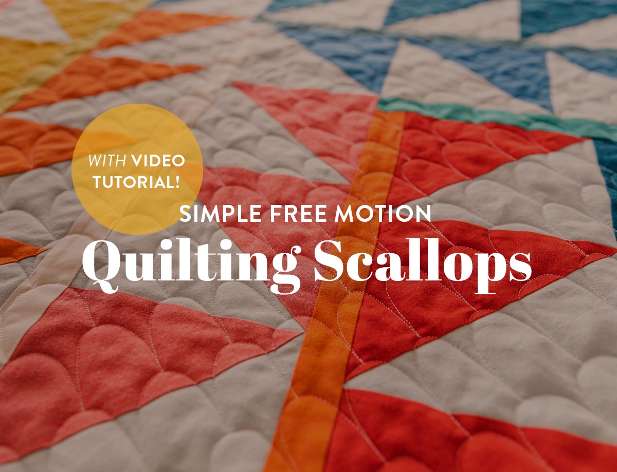 Simple Free Motion Quilting Scallops with Video Tutorial Suzy Quilts Simple Free Motion Quilting Scallops with Video Tutorial Suzy Quilts