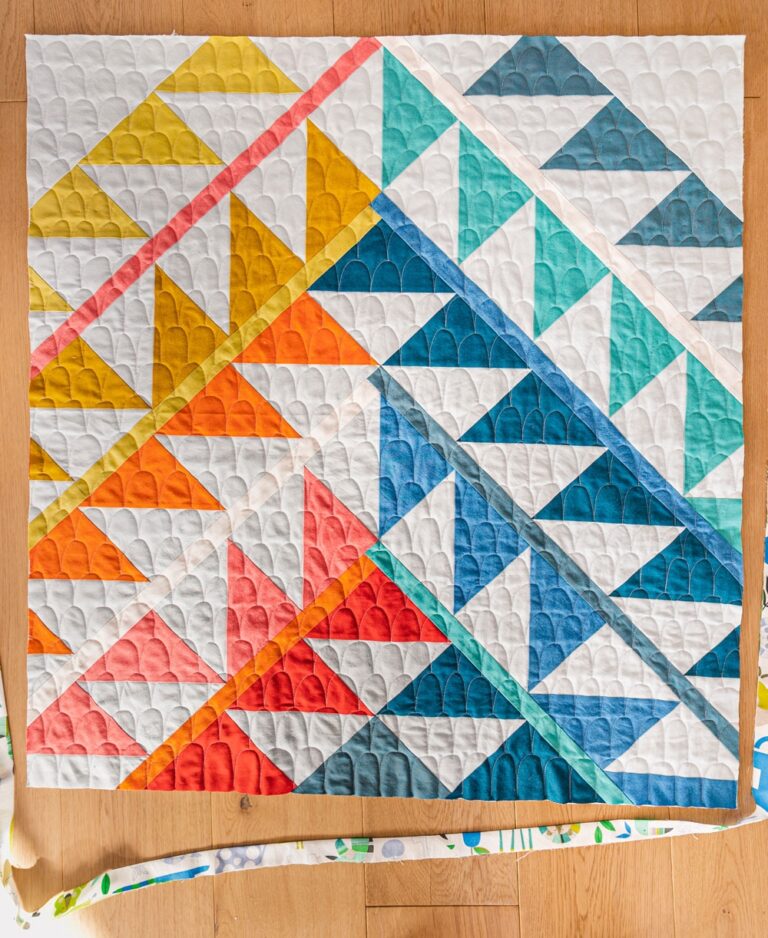 Simple Free Motion Quilting Scallops with Video Tutorial Suzy Quilts