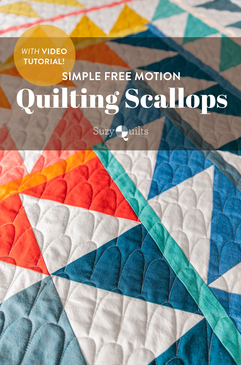 Simple Free Motion Quilting Scallops with Video Tutorial Suzy Quilts Simple Free Motion Quilting Scallops with Video Tutorial Suzy Quilts