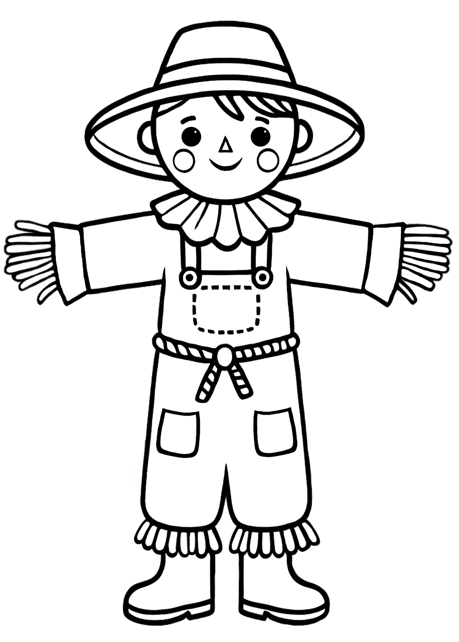 Simple Scarecrow Template Rooftop Post Printables Simple Scarecrow Template Rooftop Post Printables