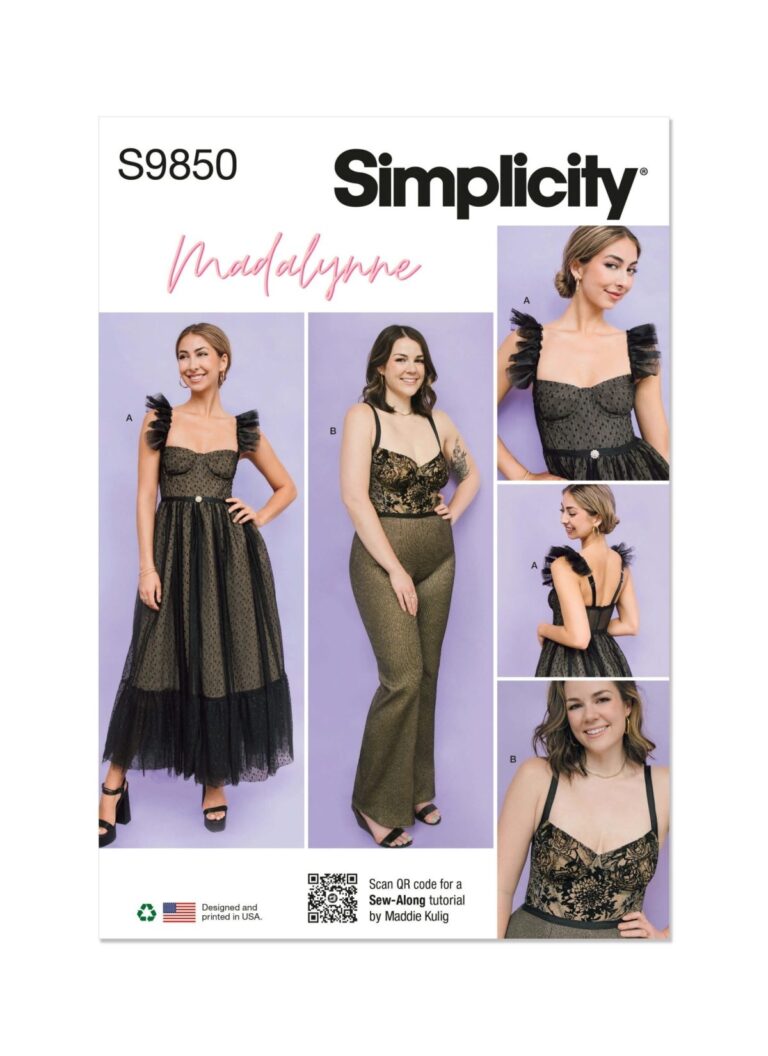 Simplicity Sewing Pattern S9850 Misses And Women s Dress And Jumpsuit By Madalynne Intimates Sewdirect