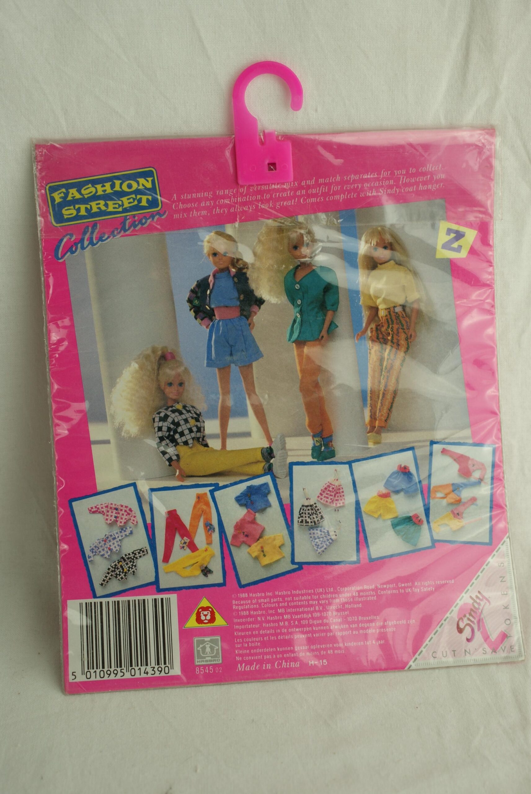 Sindy Fashion Street Collection Fashion Mixers Pink Crossword Puzzle Dress Hasbro MOC Carded 1988 Etsy