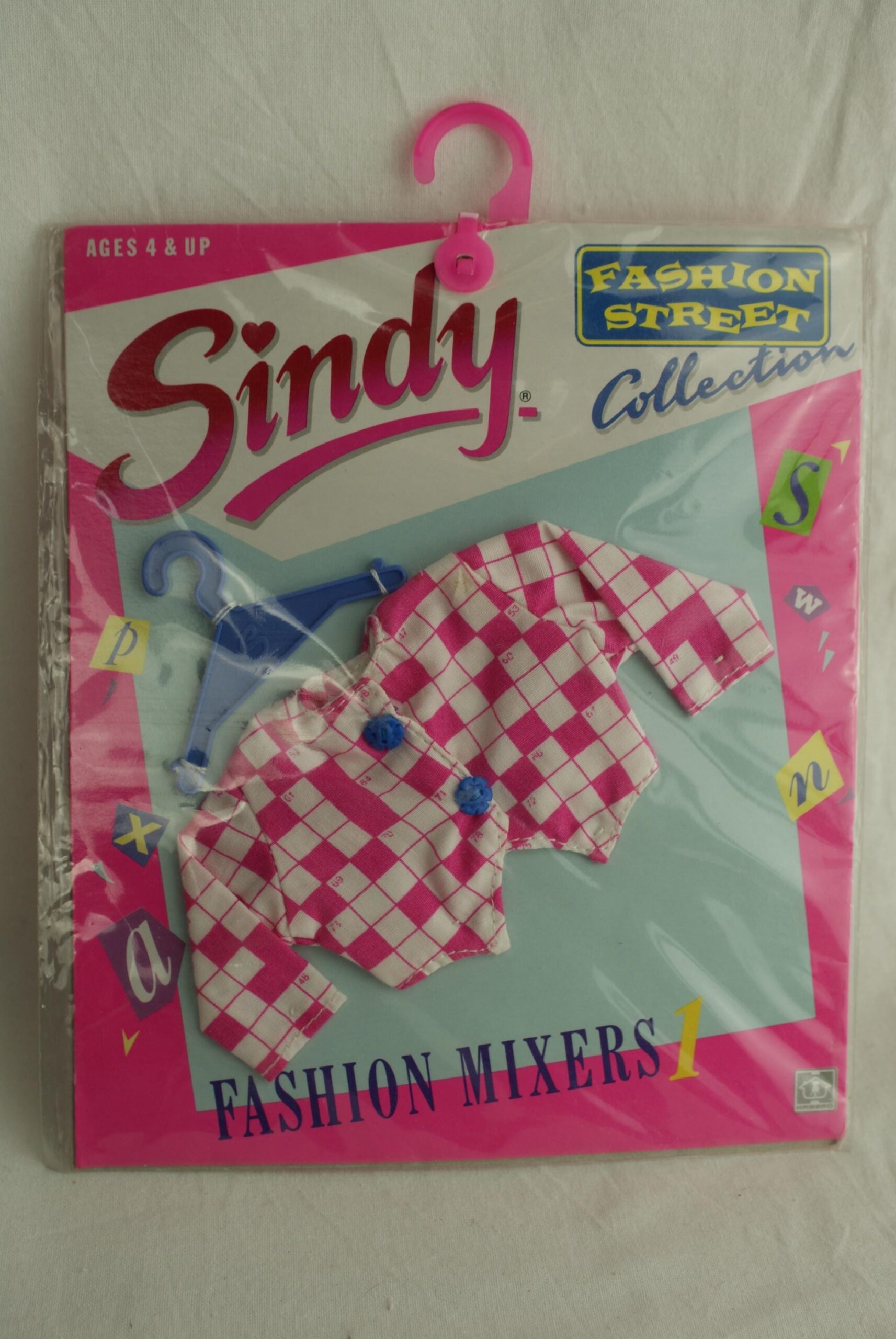 Sindy Fashion Street Collection Fashion Mixers Pink Crossword Puzzle Top Hasbro MOC Carded 1988 Etsy