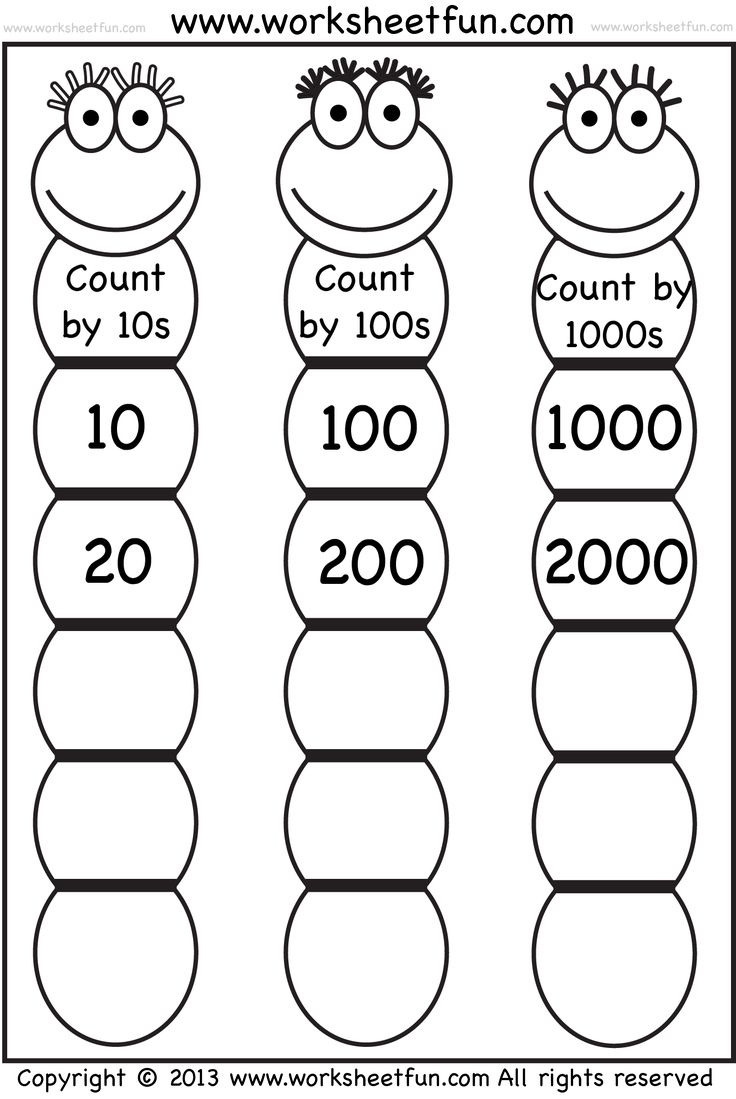 Skip Counting By 10 100 And 1000 FREE Printable Worksheets Skip Counting By 10 100 And 1000 FREE Printable Worksheets