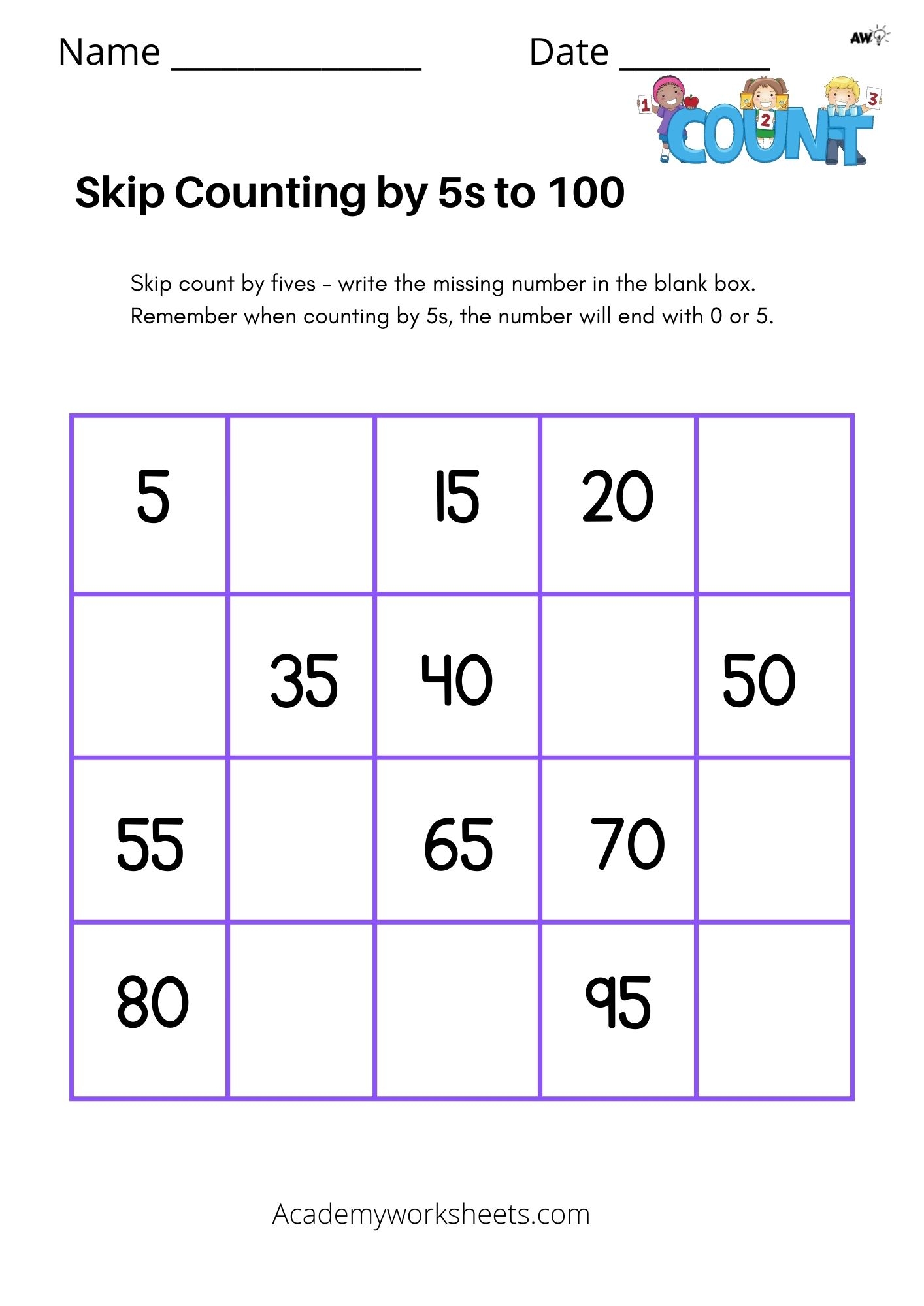 Skip Counting By 5 Worksheets Academy Worksheets Worksheets Library Skip Counting By 5 Worksheets Academy Worksheets Worksheets Library