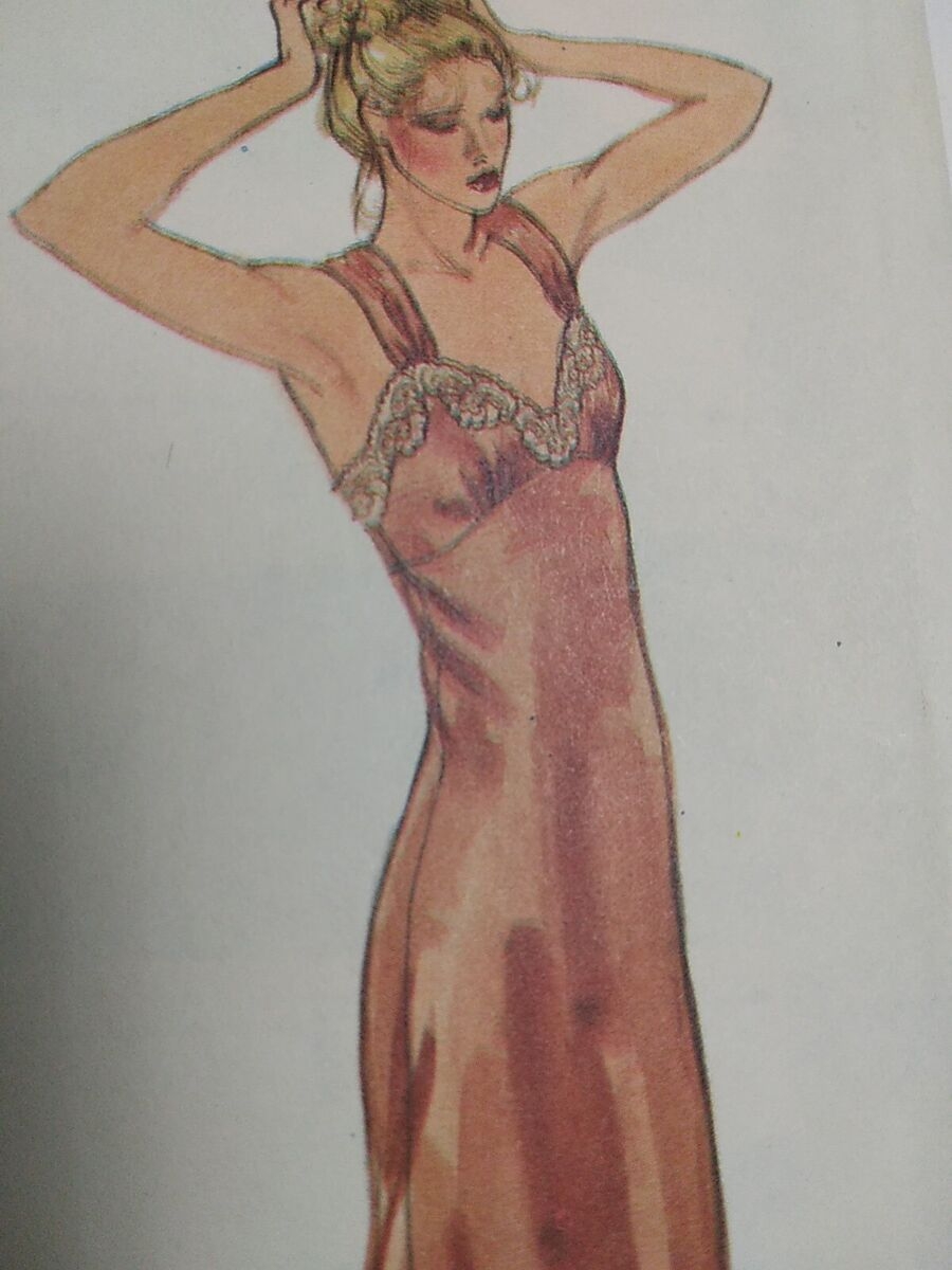 Slip Dress Gown Robe Belt 12 VOGUE 7254 Sewing Pattern UC VTG 80s Evening Slit EBay Slip Dress Gown Robe Belt 12 VOGUE 7254 Sewing Pattern UC VTG 80s Evening Slit EBay