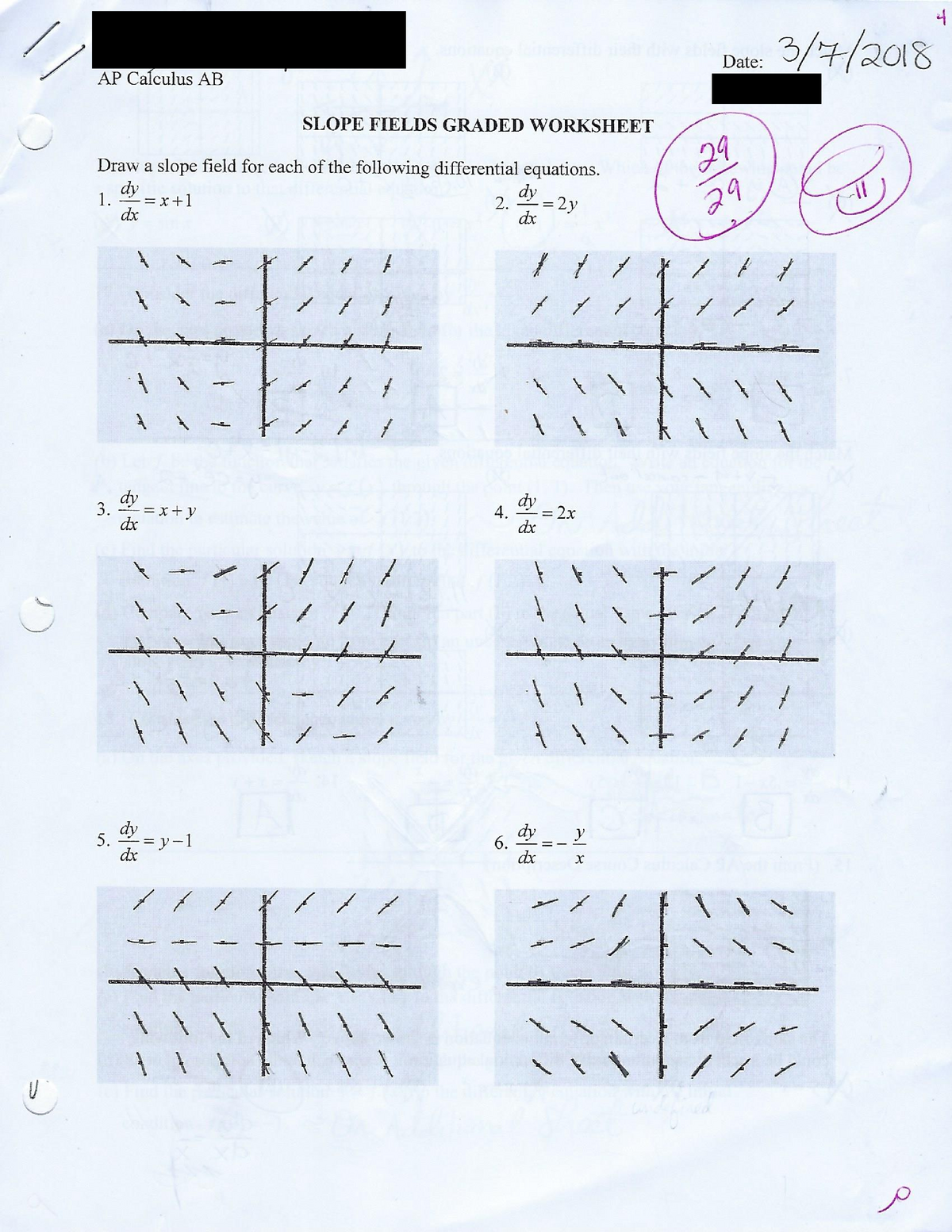 Slope Fields Graded Worksheet Studocu Worksheets Library Slope Fields Graded Worksheet Studocu Worksheets Library