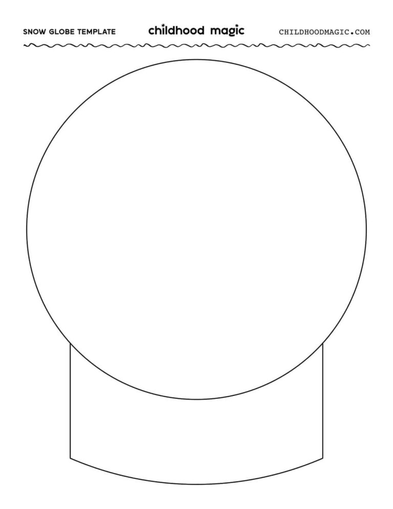 Snow Globe Template Free Printable Childhood Magic