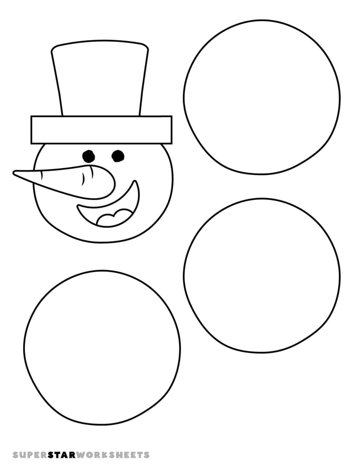 Snowman Templates Free Printables Superstar Worksheets Snowman Templates Free Printables Superstar Worksheets