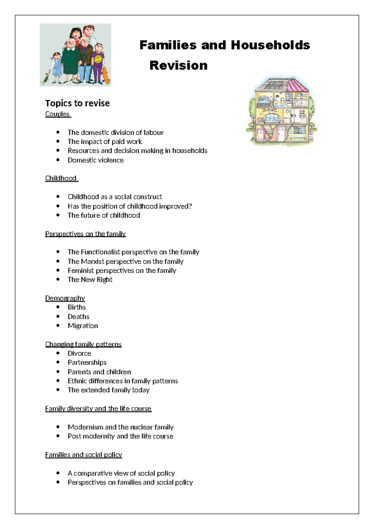 Sociology 101 Families And Households Revision Notes Studocu Sociology 101 Families And Households Revision Notes Studocu