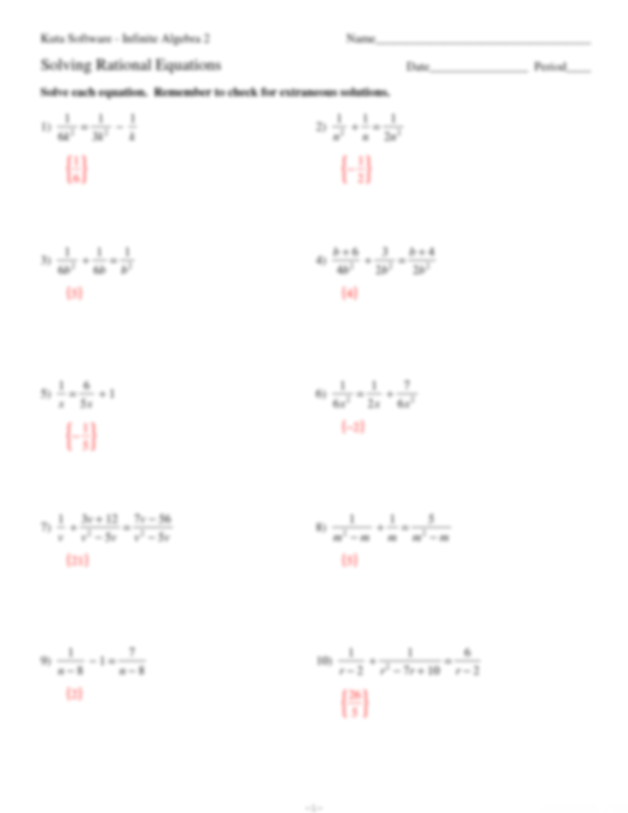 SOLUTION Solving Rational Equations Studypool Worksheets Library SOLUTION Solving Rational Equations Studypool Worksheets Library