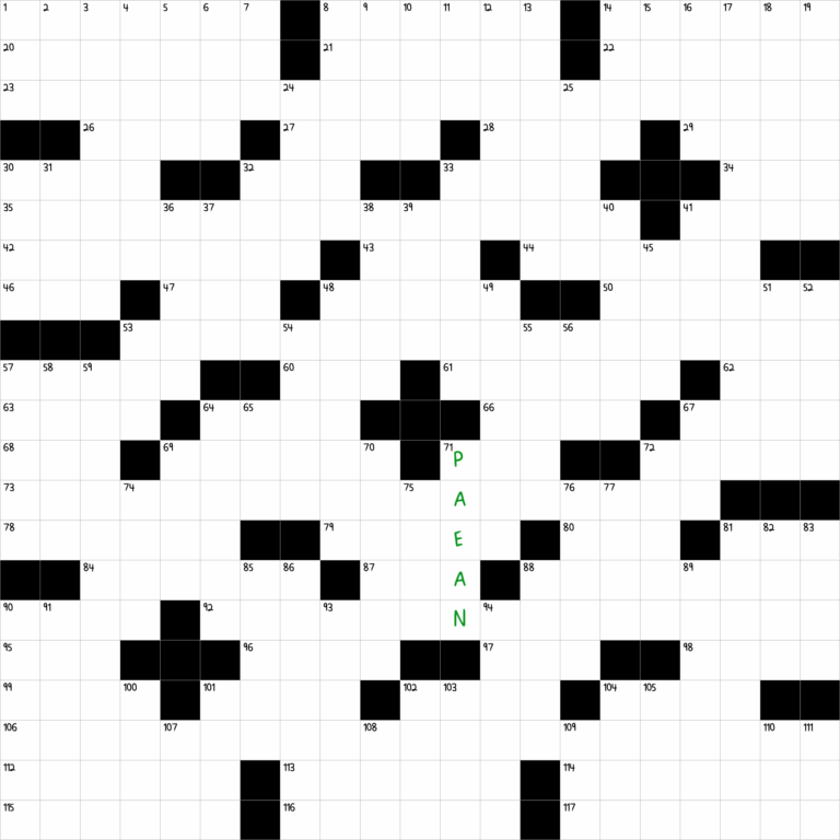 Song Of Praise NYT Crossword Clue December 8 2024