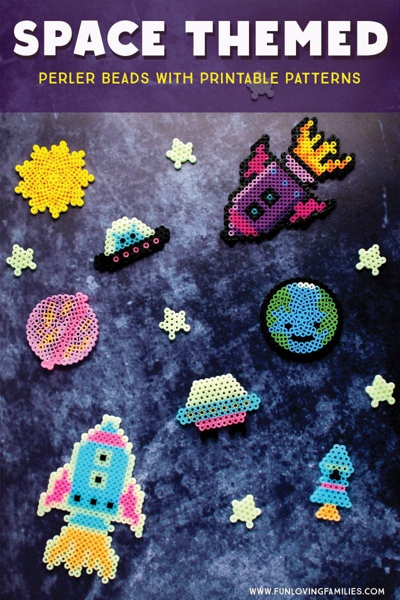 Space Themed Perler Bead Patterns with Printable Templates Fun Loving Families Space Themed Perler Bead Patterns with Printable Templates Fun Loving Families