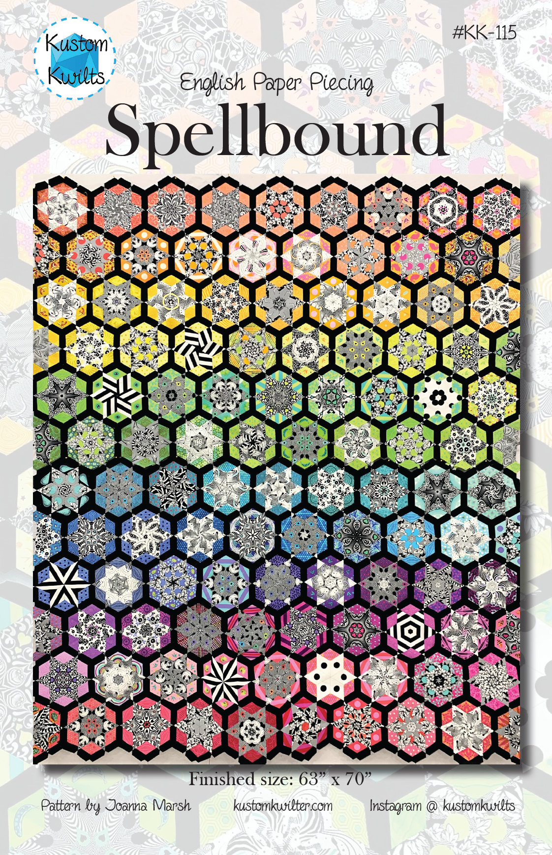 Spellbound Quilt Pattern By Joanna Marsh English Paper Pieced Pattern Kustom Kwilts Spellbound Quilt Pattern By Joanna Marsh English Paper Pieced Pattern Kustom Kwilts