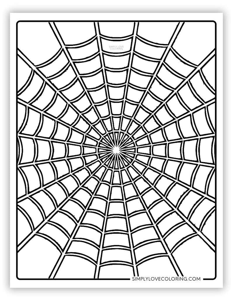 Spider Web Coloring Pages Free PDF Printables Simply Love Coloring Spider Web Coloring Pages Free PDF Printables Simply Love Coloring