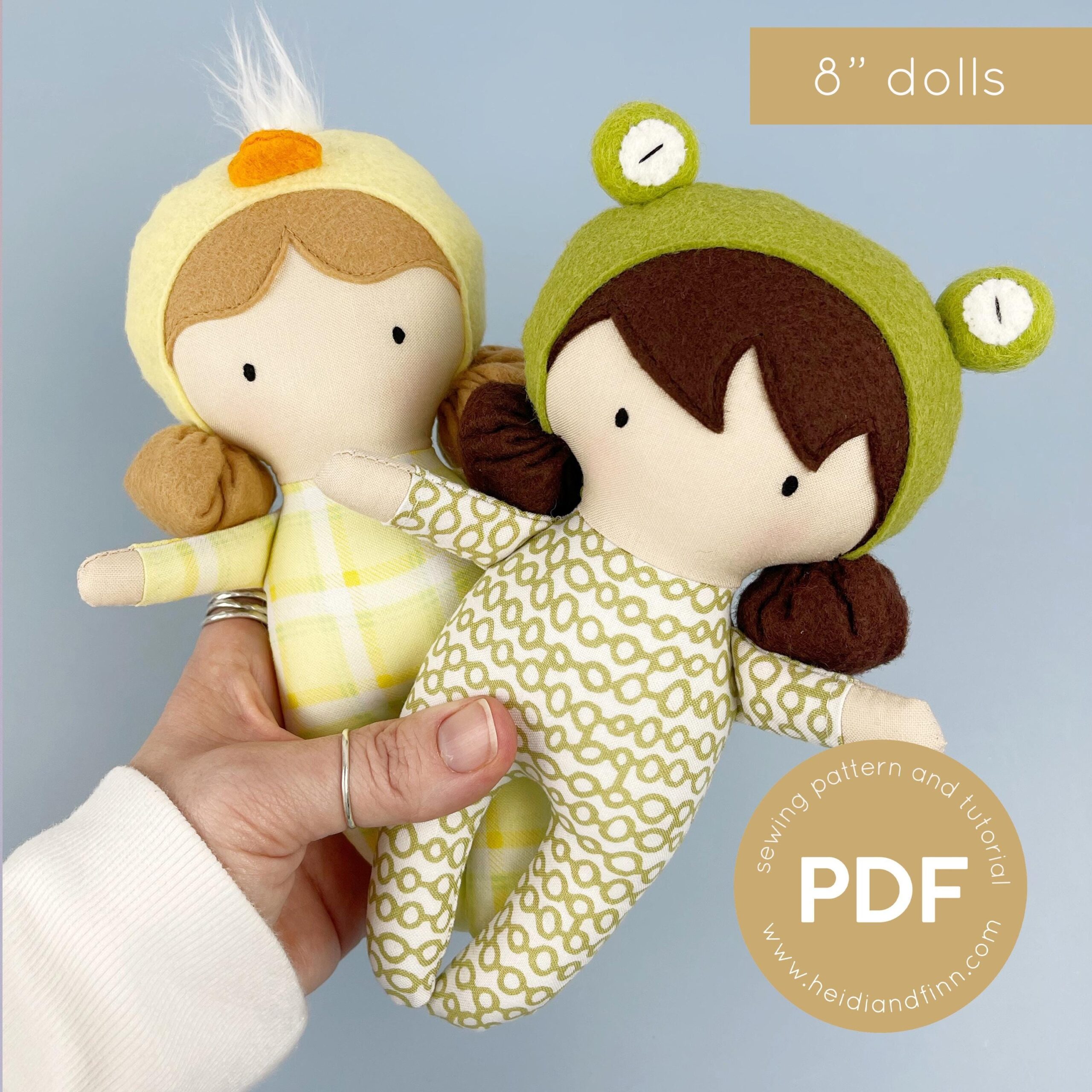 Spring Baby Doll Sewing Pattern Toy Pdf Sewing Pattern Tiny Doll Sewing Pattern Easy Sew Pattern Digital Download Baby Doll Pdf Pattern Etsy