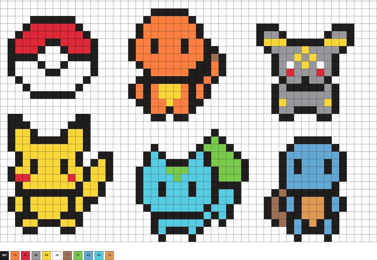 Squirtle Easy Pokemon Perler Bead Patterns Pok mon MEGA Construction Set Squirtle Pixel Art Hobby Figures