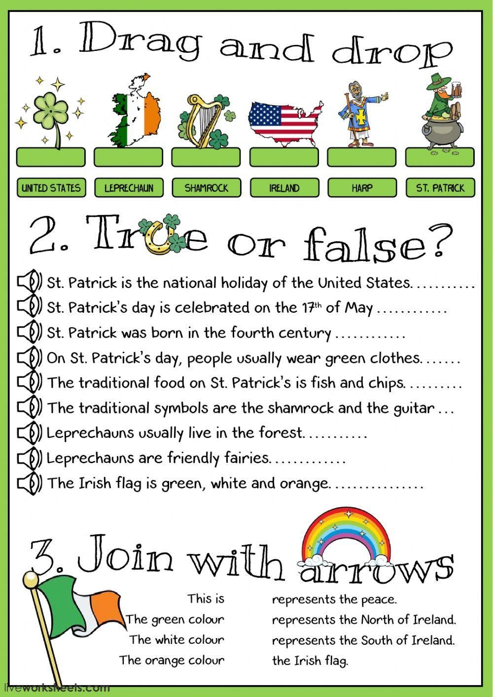 st patrick s day worksheet st patrick s day worksheet
