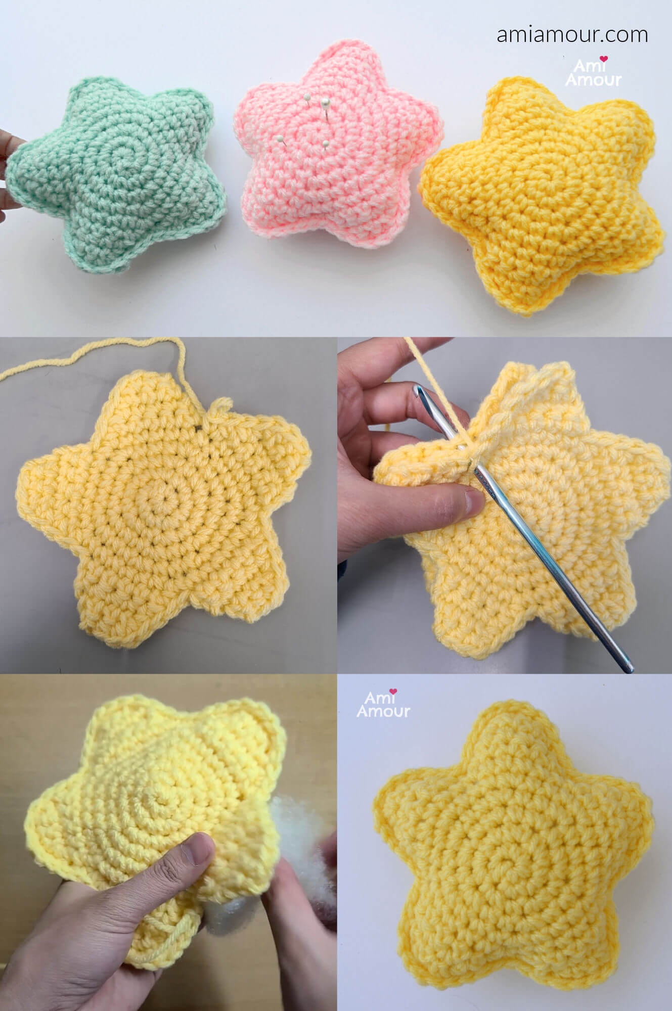 Star Amigurumi Free Crochet Pattern Ami Amour Star Amigurumi Free Crochet Pattern Ami Amour