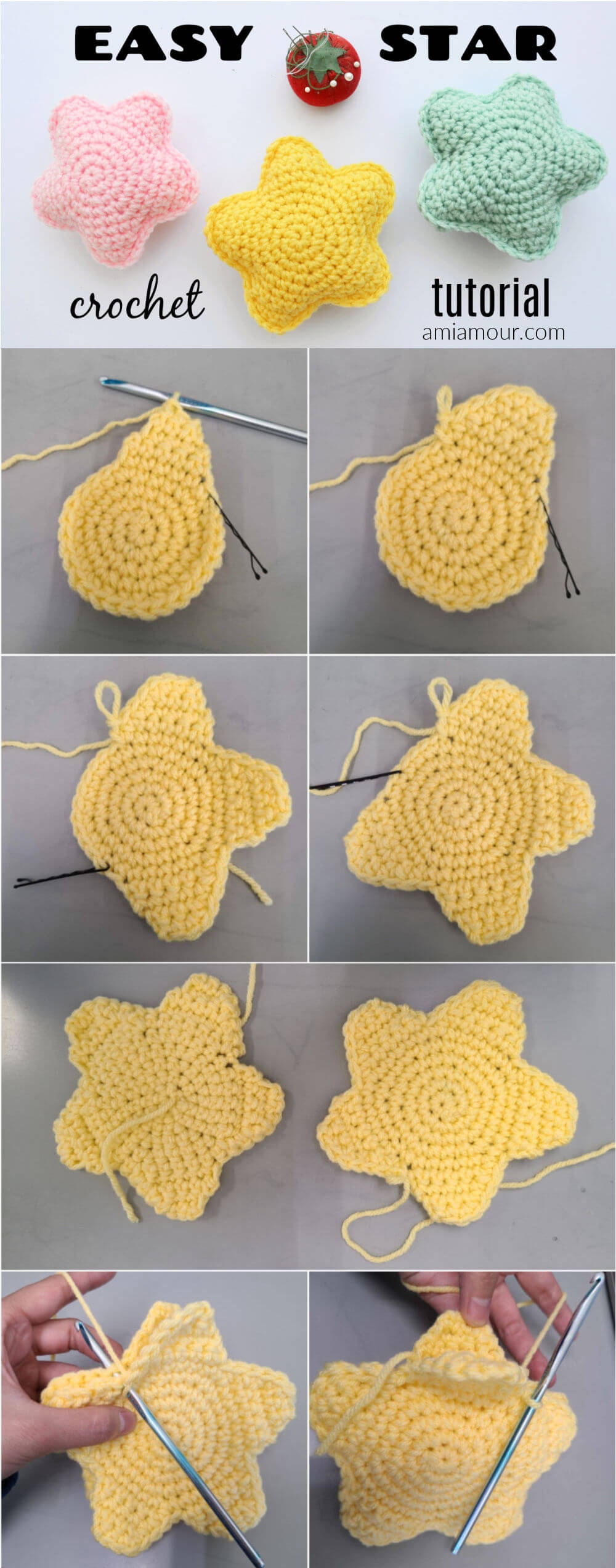 Star Amigurumi Free Crochet Pattern Ami Amour Star Amigurumi Free Crochet Pattern Ami Amour