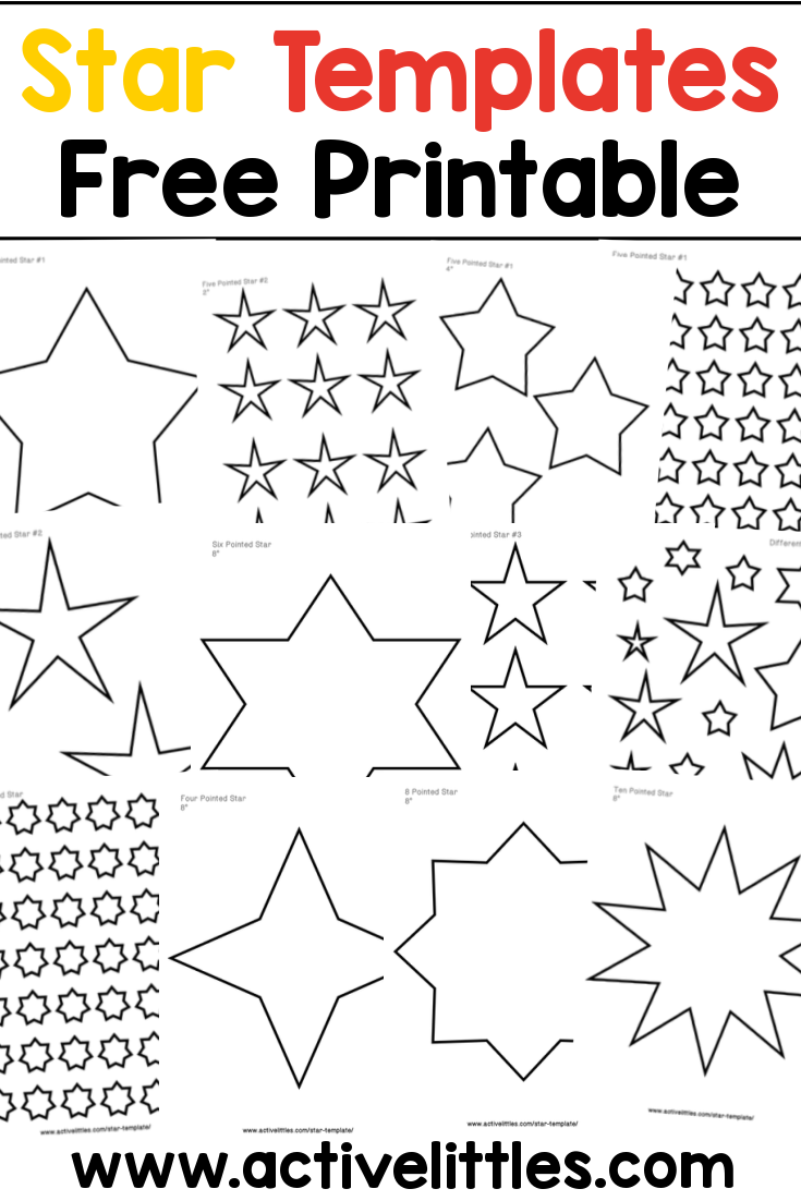 Star Template Active Littles Star Template Active Littles
