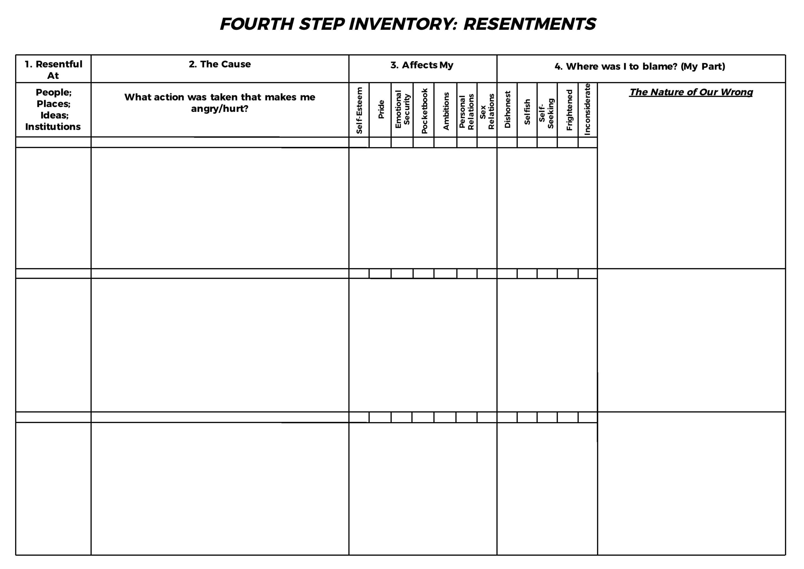 Step 4 Inventory Sheet Worksheets Library Step 4 Inventory Sheet Worksheets Library