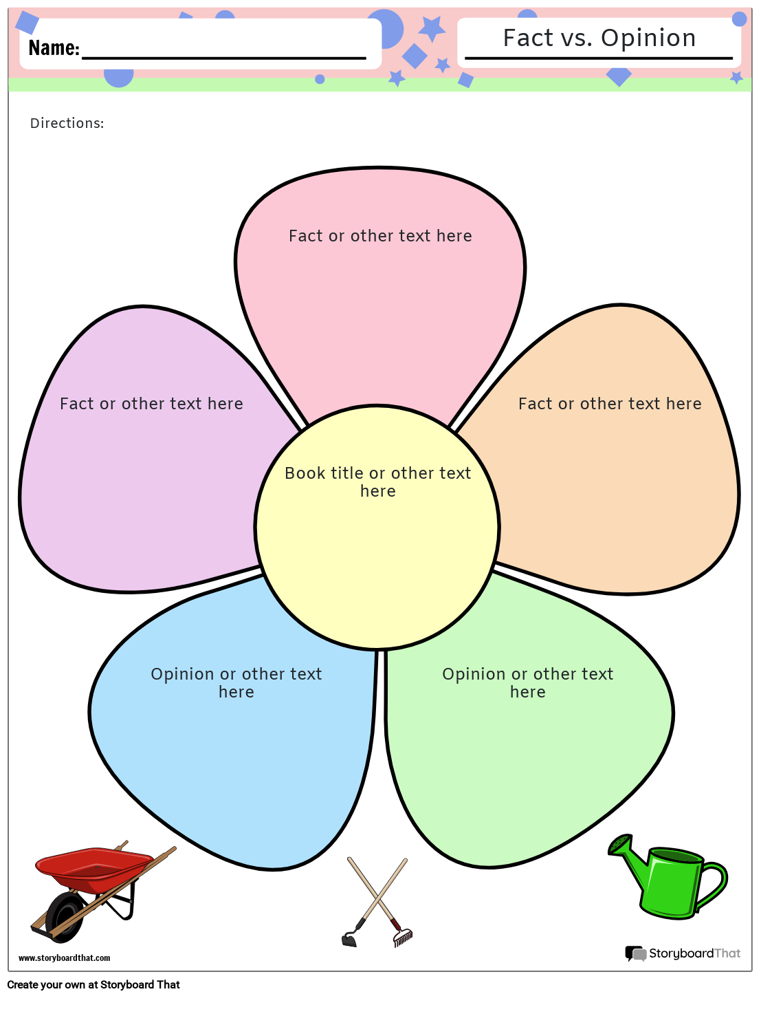 Storyboard That Free Fact Vs Opinion Worksheet Templates Storyboard That Free Fact Vs Opinion Worksheet Templates