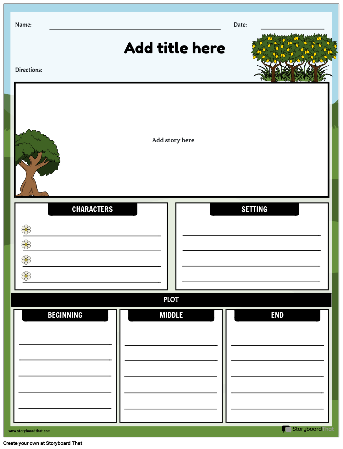 Storyboard That Story Elements Worksheet Creator Storyboard That Story Elements Worksheet Creator