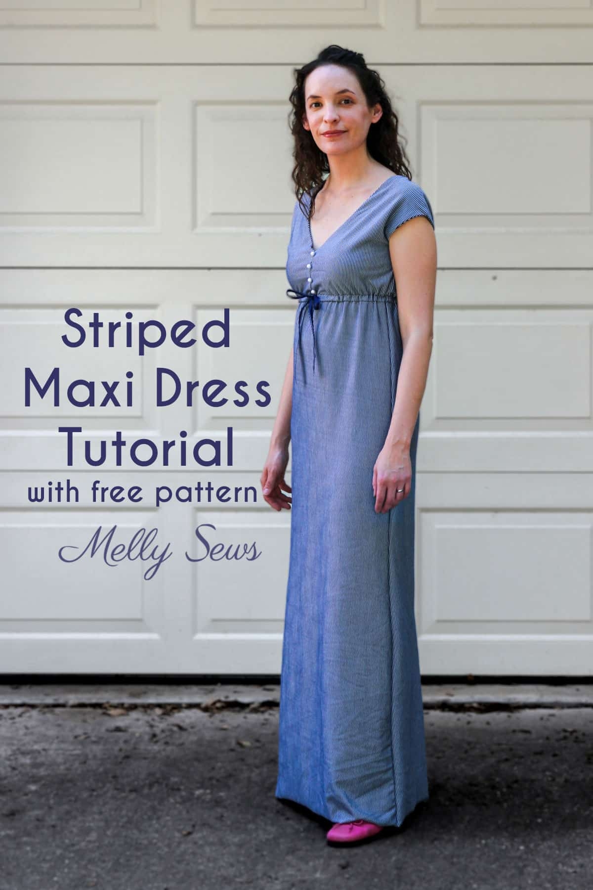 Striped Maxi Dress Tutorial Melly Sews Striped Maxi Dress Tutorial Melly Sews
