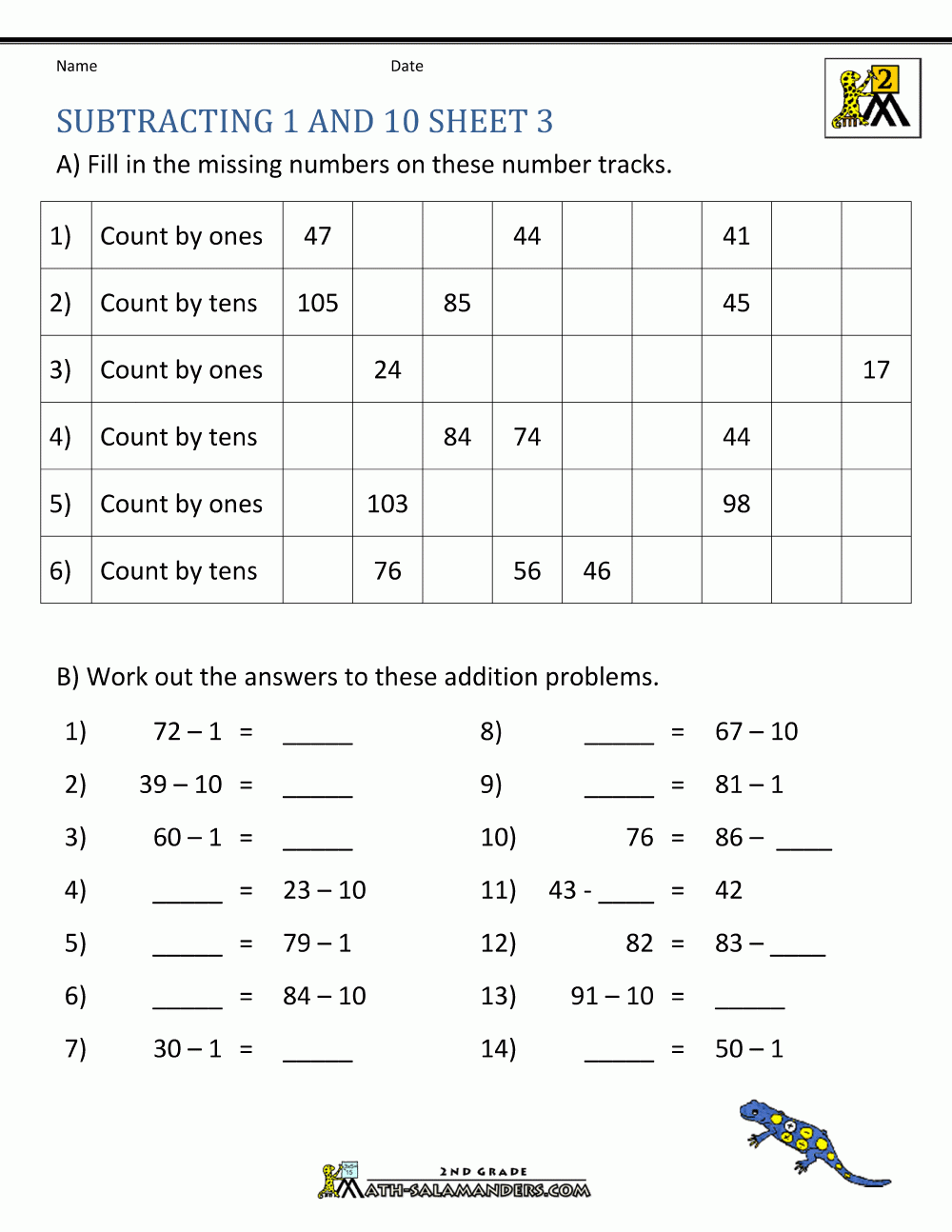 subtraction worksheets for grade 2 subtraction worksheets for grade 2