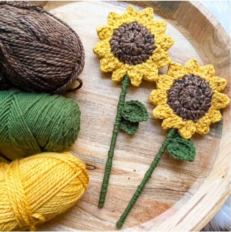 Sunflower Crochet Pattern Clover Needlecraft Sunflower Crochet Pattern Clover Needlecraft