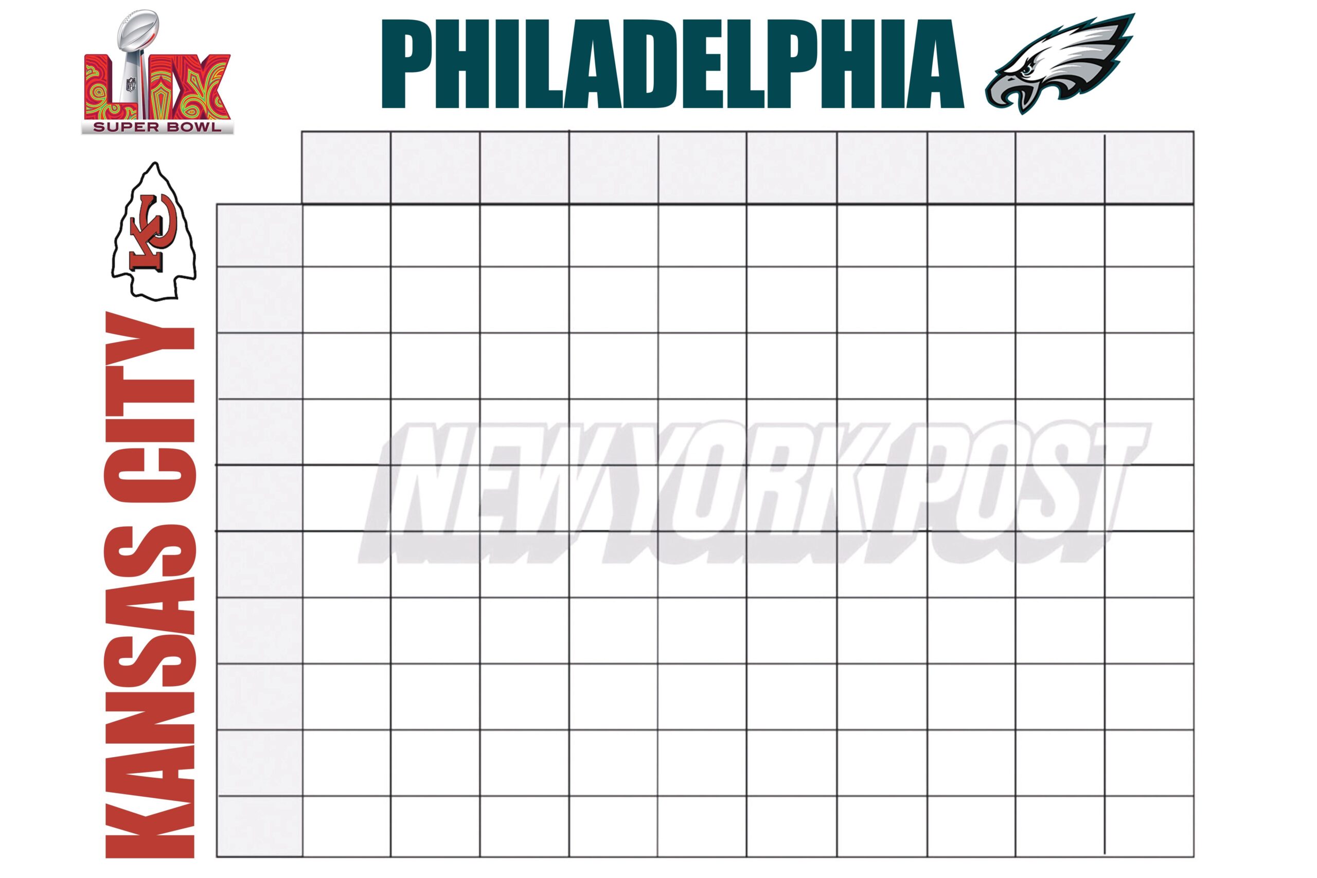 printable super bowl squares template printable super bowl squares template