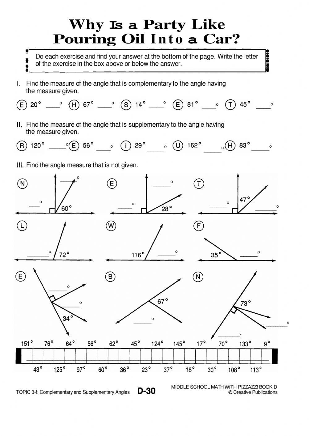 Supplementary Complementary Angles Online Exercise For Live Worksheets Library Supplementary Complementary Angles Online Exercise For Live Worksheets Library