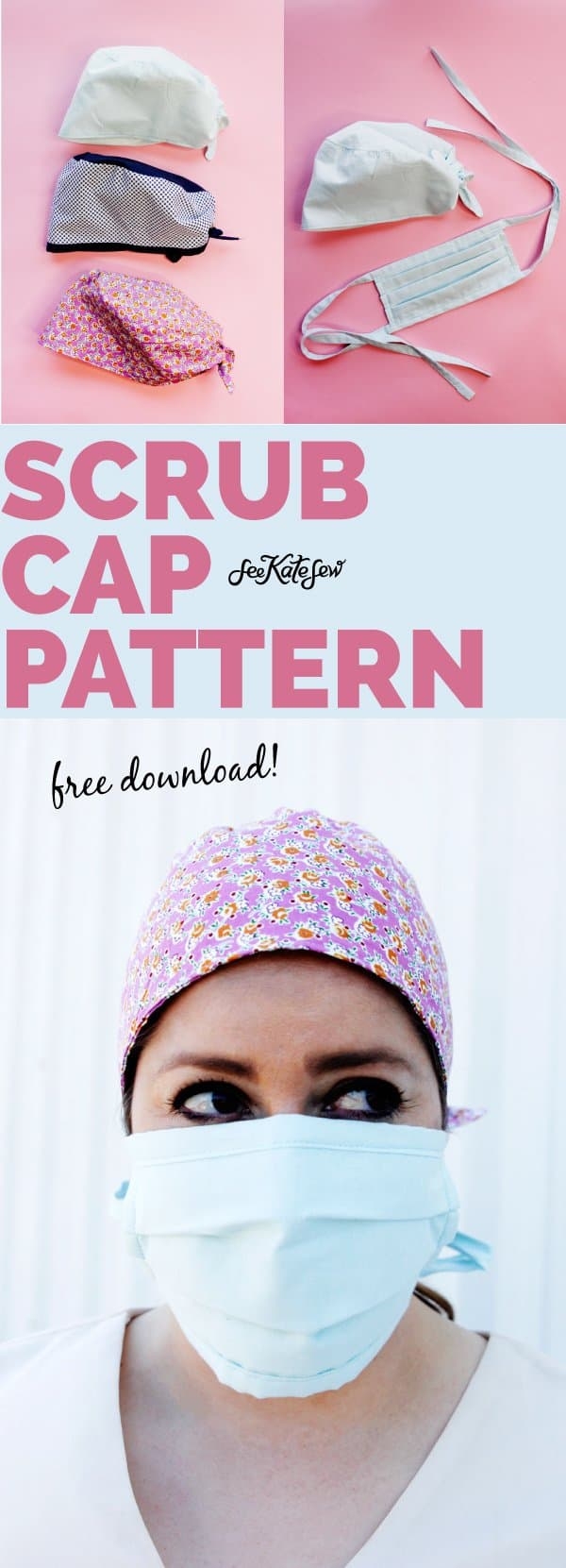 medical scrub hat pattern medical scrub hat pattern