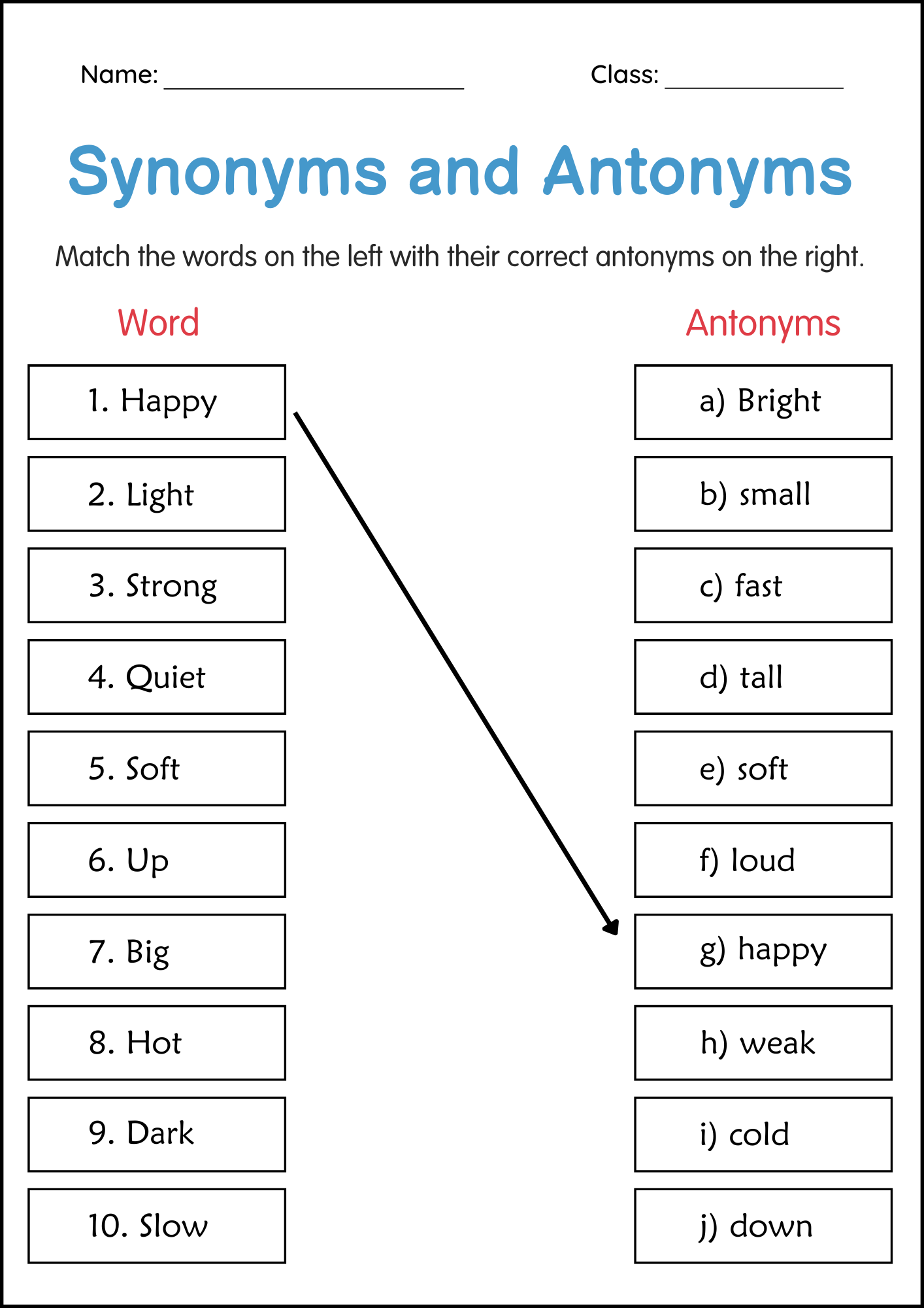 Synonyms And Antonyms Grammar Worksheet For Grade 2 Made By Teachers Synonyms And Antonyms Grammar Worksheet For Grade 2 Made By Teachers