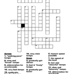 TEMPO IN MUSIC Crossword WordMint